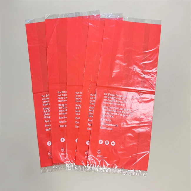 Light Red PP Bread Bags Light Red PP Bread Bags