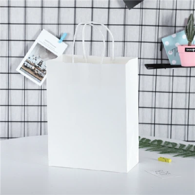 Kraft qog'ozli dumaloq arqon sumkasi xarid qilish uchun sumka